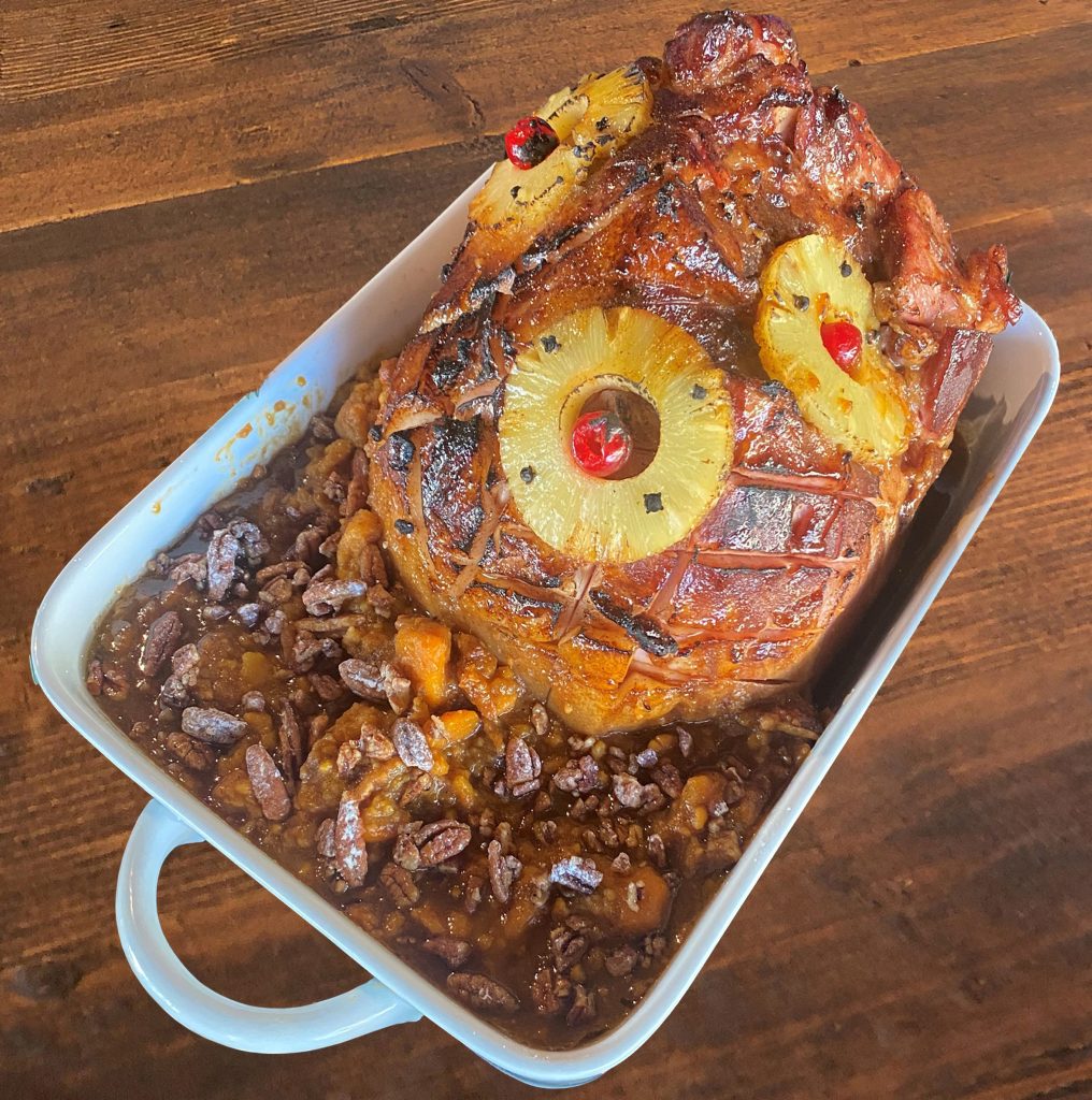 Cajun Honey Hams and Candied Yams Dodie's Cajun Diner at The Harbor