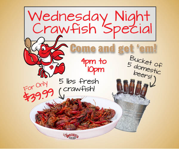 2018 Dodies Wednesday Crawfish Special 600 x 500 Cw1 – Dodie's Cajun ...